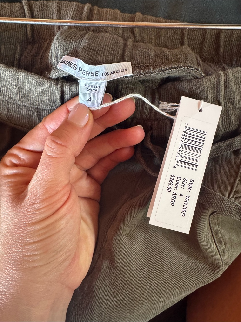 NWT James Perse mixed media pant // sz 4 - Picture 3 of 5